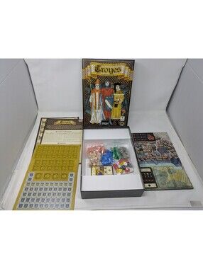 Troyes Board Game Complete Very Nice Condition Z-Man